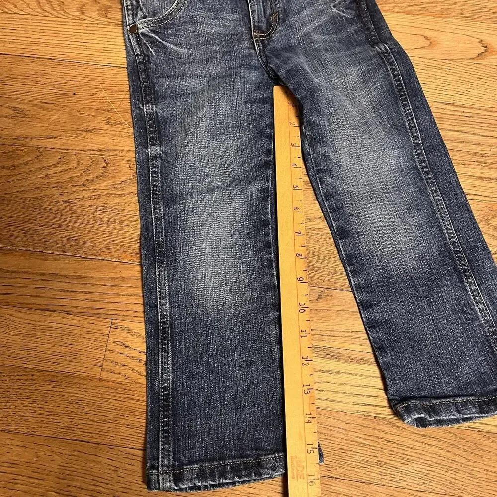 Cody James & Wrangler Toddler 4T Blue Jeans Denim Cotton Stretch Adjust Waist